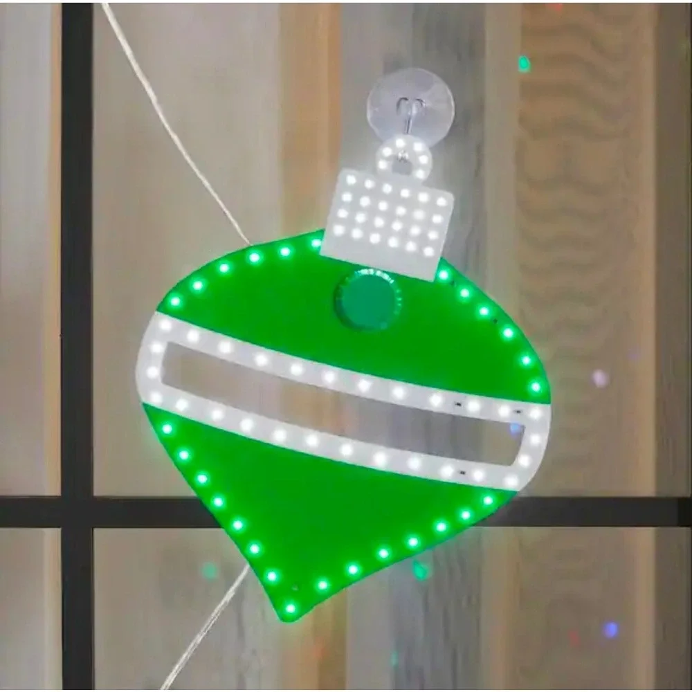 Home Accents‎ Holiday 10 in Twinkling LED Ornaments 3 Pack Yard Decor New